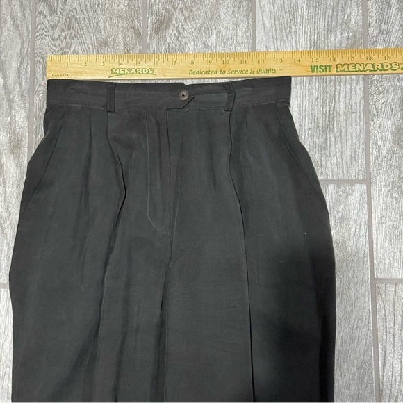 Henri Bendel EUC Vintage Silk Suit, Long Line blazer & Ankle Trousers, size 6/8 - Picture 12 of 13